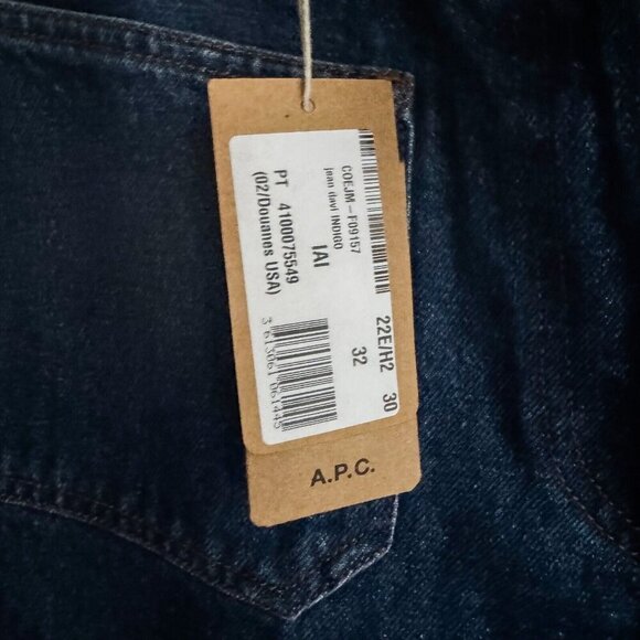 A.P.C Davi Jeans Mid-rise jeans with broken crease and straight leg 34 - Picture 7 of 8